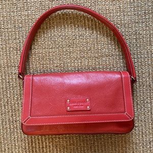 Kate Spade, red, shoulder handbag